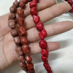 10viên đá ngọc lam 9x10mm hình dạng đá sỏi ngẫu nhiên