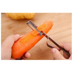 Dụng Cụ Dao Bào Gọt Vỏ Trái Cây 16x2.5cm Inox, dao 2 lưỡi p191-24