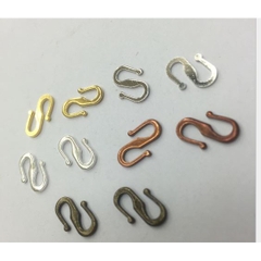 gói 5-10 cái khóa chữ S 8 * 11mm, khóa vòng cổ, khóa vòng đeo tay, khóa phẳng