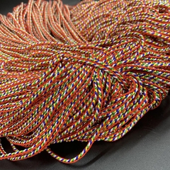 (bán ký) 100gam-500gam dây ngũ sắc size 2,5mm- 3.2mm mã 582/582d , dây đan vòng tay, vòng cổ may mắn