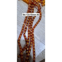 (Giá sĩ) 25-100viên (1dây) lu thống 8x12mm, 10x14mm, 12x16mm, đá tròn 6-8-10 in chú đại bi nhiều màu làm vòng phong thủy