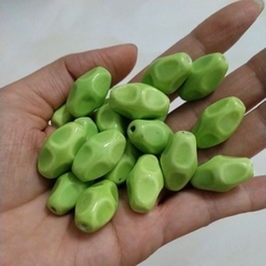 5viên gốm sứ bầu dục xanh lá 13x22mm