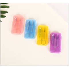 Bộ Cắt, Bấm  Móng Tay, Lấy Ráy Tai, nhíp nhỏ râu, tóc  nhiều Tiện Ích nhỏ gọn-4 món