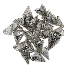 10 cái Charm Hoa hình nón 16X16mm ốp hạt làm Bông Tai ,Vòng Cổ, Trang Sức