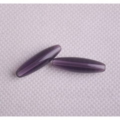 15gam (10 hạt) đá thủy tinh nhân tạo lu thống 6x22mm (có 9 màu) có lỗ xỏ làm vòng