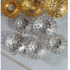 gói 2-5 đế hoa charm ốp hạt loại lớn 20-25-30mm