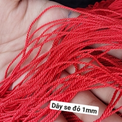 5-20met dây dù sợi se size 0.8mm - 1mm- 1.5mm bóng dùng đan vòng tay, thắt vòng tay, vòng cổ may mắn