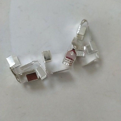 50 Kẹp 3 lá khóa nối đầu dây làm vòng 3/4/5/6mm