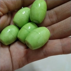 5 hạt lu thống gốm sứ 15x20mm
