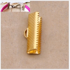 10 Kẹp đầu dây răng cưa, kẹp răng cưa, kẹp làm vòng tay, khóa vòng tay handmade