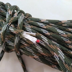 5/10/25met Dây paracord xịn 4mm 10lõi đan vòng, dây cứu hộ có thể dẫn điện