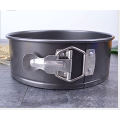 BỘ 3-6 KHUÔN BÁNH TRÒN ĐẾ RỜI CHỐNG DÍNH CÓ KHÓA nhiều size để chọn