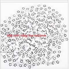 10-50 gam hạt mặt cười IN NỔI 10mm loại tốt xỏ vòng hat, làm trang sức