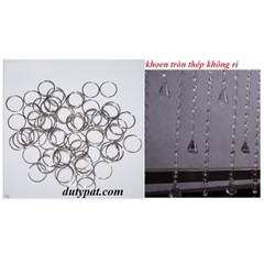 Khoen tròn thép không rỉ gói 100 cái