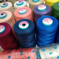 Cuộn chỉ cotton HK- 5000met, chỉ may, chỉ làm tua rua