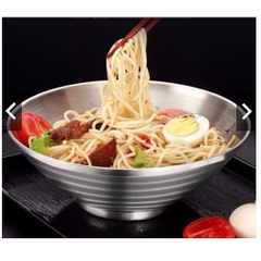 Tô inox 304 kiểu Nhật Bản  2 lớp chống nóng bền đẹp 16/18/20cm