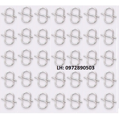 móc khóa chữ M, chữ W, chữ S làm trang sức vòng tay, vòng cổ