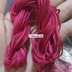 Dây dù 1.5mm có lõi nhiều màu (bó như hình 13-15m) , dây đan vòng tay, dây thắt vòng tay, vòng cổ may mắn