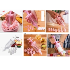Bộ dụng cụ 8 Món Làm Bánh  trang trí bánh Kem ,Bánh Cookie , bánh qui, đuôi bắt bông kem p191-112