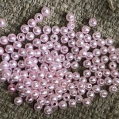 10-50 gam hạt châu 4mm, hạt cườm,hạt bẹt nhựa nhiều màu có lỗ