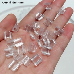 20-100 cái khóa dây làm đế dán patch cho cột tóc U07/U42/U69/J47
