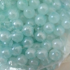 Hạt nhựa 1/2 lỗ xanh ngọc 12mm dùng chốt đầu dây