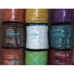1 cuộn dây da lộn 2mm , dây da nhung, dây nhung làm vòng, dây đan vòng tay, vòng cổ