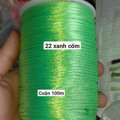 Cuộn 30-100m dây tim 2.5m Đài Loan hàng nhập khẩu loại đẹp nhiều màu để chọn, dây đan vòng tay, dây thắt vòng,vòng cổ