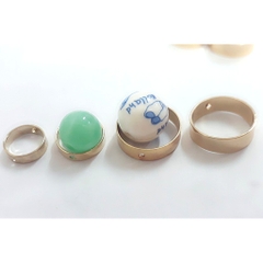 5 khoen lỗ bằng đồng mạ trang trí hạt size 10-12-16mm