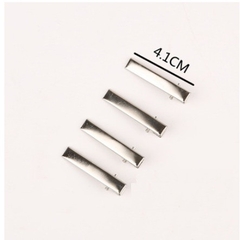 50 cái sườn kẹp mái các kiểu đủ size 3.2-4.1-4.5-5.5-6.5-7.5cm (màu bạc)