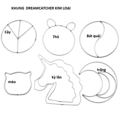 Vòng dream catcher, dreamcatcher kỳ lân,con thỏ, con mèo...