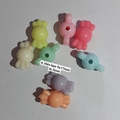 10g hạt nhựa các loại  có lỗ xỏ dùng trang trí handmade