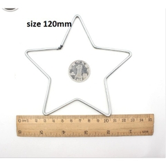 Vòng sắt trái tim, ngôi sao làm dreamcatcher đủ size 5-8-10-12-15-20-25-30cm