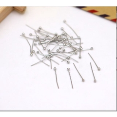 kim xỏ cườm đuôi bi 0.5x30mm