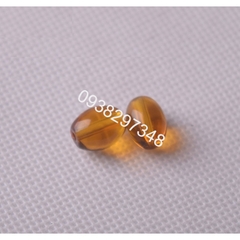 10 viên lu thống  đá thủy tinh nhân tạo 8x11mm (có 8 màu) có lỗ xỏ làm vòng