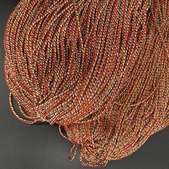 (bán ký) 100gam-500gam dây ngũ sắc size 2,5mm- 3.2mm mã 582/582d , dây đan vòng tay, vòng cổ may mắn