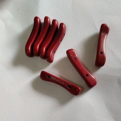 5 viên đá ngọc lam nhân tạo dài 8x32mm 2lỗ