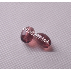 10 viên lu thống  đá thủy tinh nhân tạo 8x11mm (có 8 màu) có lỗ xỏ làm vòng