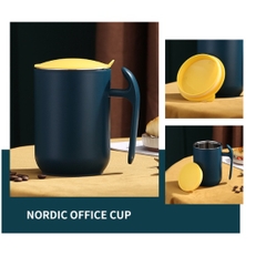 Cốc, Ca, ly 2 lớp giữ nhiệt inox 304 dung tích 550ml , kèm muỗng