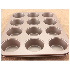 Khuôn nướng bánh Cupcake, bánh Muffin 4 ô / 6 ô /12 ô chống dính