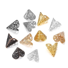 10 cái Charm Hoa hình nón 16X16mm ốp hạt làm Bông Tai ,Vòng Cổ, Trang Sức