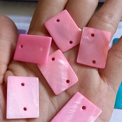 20gam (10 cái) vỏ sò hình chữ nhật 17x23mm có 2 lỗ treo làm trang sức (p160-29)