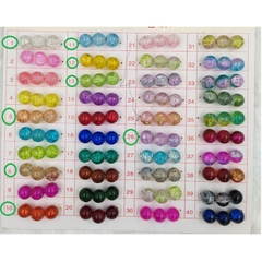 1 dây 55 viên đá tuyết 8ly đủ màu để chọn