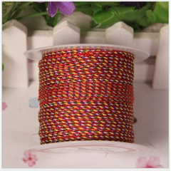 10met dây chỉ ngũ sắc may mắn đủ loại 581/582 đủ size 1.6/2.5/3.2mm
