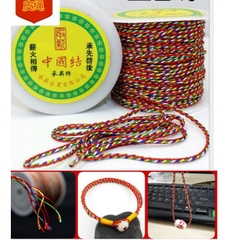 1-5met dây ngũ sắc mẫy mắn mã số#582D size 2.5mm