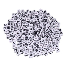 10 Hạt chữ cái vuông 7mm từ A-Z