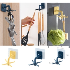 Móc treo đồ nhà bếp đa năng có thể xoay 360 độ không cần đục lỗ (p175-68)
