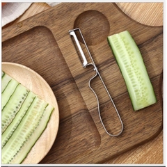 Dụng Cụ Dao Bào Gọt Vỏ Trái Cây 16x2.5cm Inox, dao 2 lưỡi p191-24