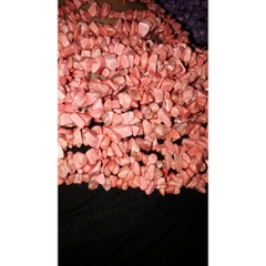 Đá ngọc lam vụn hồng cam dây 20/40/80cm thiên nhiên làm trang sức handmade
