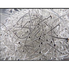 Gói 10-50 cây Kim xỏ cườm đuôi bi màu bạc 0.5x30mm